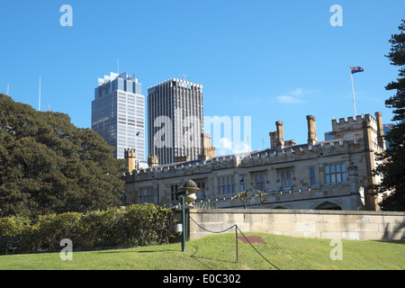 Government house in the Royal Botanic Gardens in Sydney city centre, australia Stock Photo