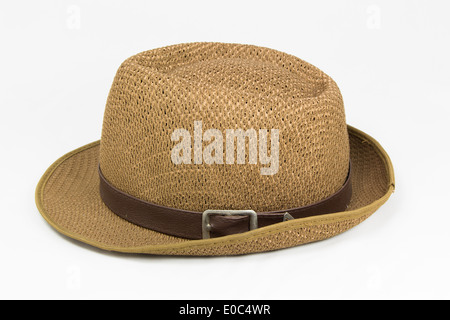 Straw hat isolated on white background Stock Photo