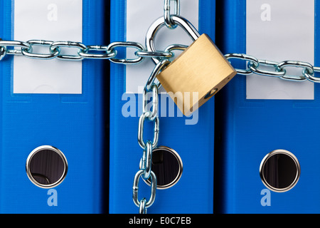 File with documents and documents. Safekeeping of contracts Stock Photo