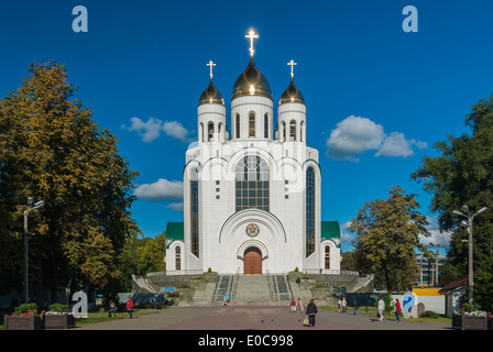 Russian Orthodox Cathedral of Christ the Saviour,  Kaliningrad, Russia Stock Photo