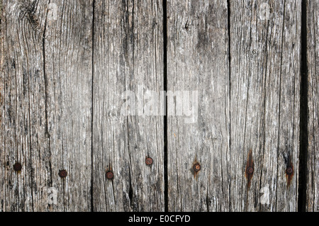 Western grunge wood background with nails Stock Photo