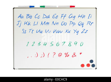 Letters, numbers and punctuation marks Stock Photo - Alamy