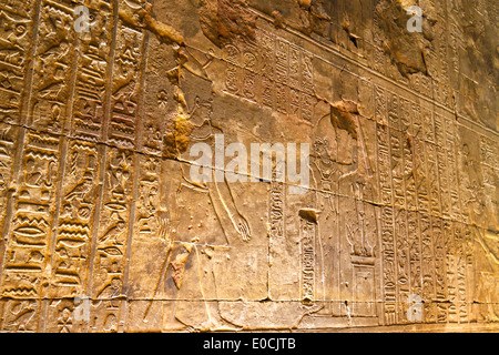 Africa, Egypt, Edfu, Horus temple Stock Photo