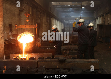 Hargreaves Foundry - Halifax - Yorkshire ( Est : 1896 ) - General Ironfounders . Casting of Iron - furnace Stock Photo