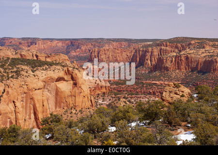 View over Betatakin Canyon, Betatakin Area, Navajo National Monument, Navajo Indian Reservation, Arizona, USA, America Stock Photo