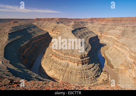 Goosenecks of the San Juan State Park, Utah, USA, America Stock Photo