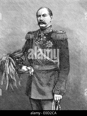 Eduard Ivanovich Totleben or Todleben, 1818-1884, a Baltic German military engineer and Imperial Russian Army general Stock Photo