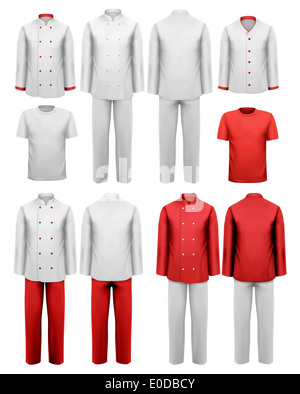 The set of various work clothes. Vector illustration Stock Photo - Alamy