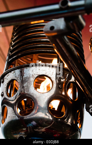 Closeup of a single hot air balloon gas burner. Stock Photo