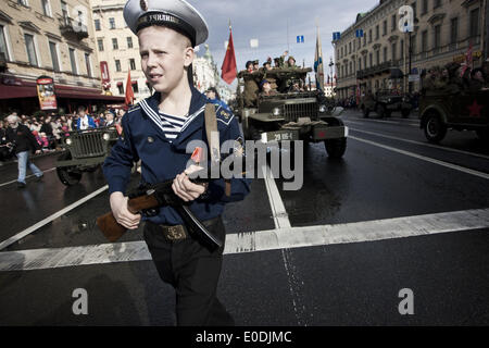 St Petersburg, Russia. 9th May, 2014. Victory Day celebrations in St. Petersburg, on May 9, 2014. Credit:  Valya Egorshin/NurPhoto/ZUMAPRESS.com/Alamy Live News Stock Photo