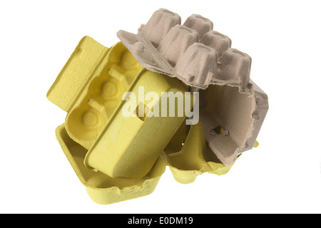 Stack of Egg Cartons Stock Photo