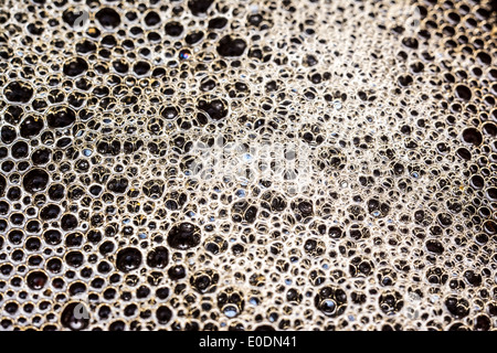 Oil Bubbles In Water Close Up
