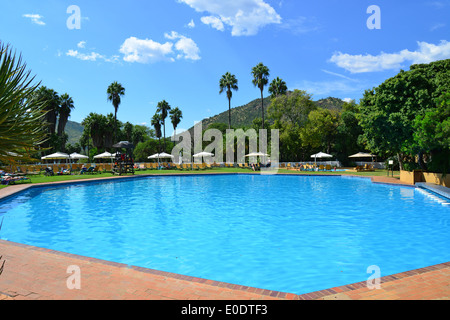 Swimming pool at The Cabanas Hotel, Sun City holiday resort, Pilanesberg, North West Province, Republic of South Africa Stock Photo