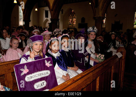 Hayes,UK,10th May 2014,Beckenham May Queen in Hayes Church, Ken Credit: Keith Larby/Alamy Live News Stock Photo