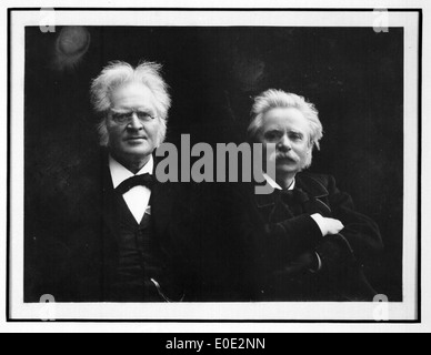 Bjørnstjerne Bjørnson & Edvard Grieg Stock Photo