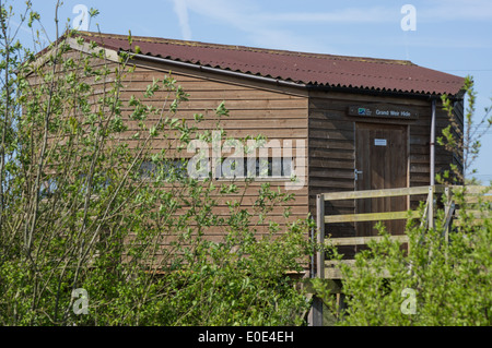 Lee Valley Regional Park, bird hide, Cheshunt Hertfordshire England United Kingdom UK Stock Photo