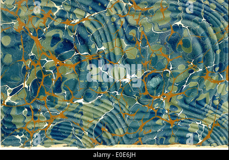 Marbled paper Stock Photo