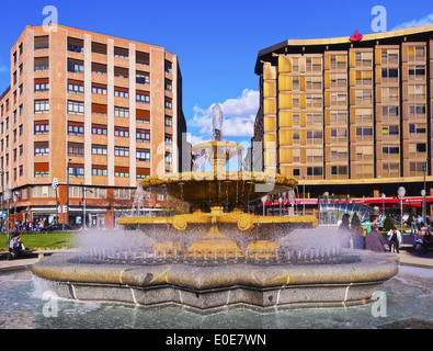 Plaza de Don Federico Moyua - square in Bilbao, Biscay, Basque Country, Spain Stock Photo
