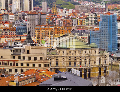 The Teatro Arriaga - an opera house on Plaza de Arriaga in Bilbao, Biscay, Basque Country, Spain Stock Photo
