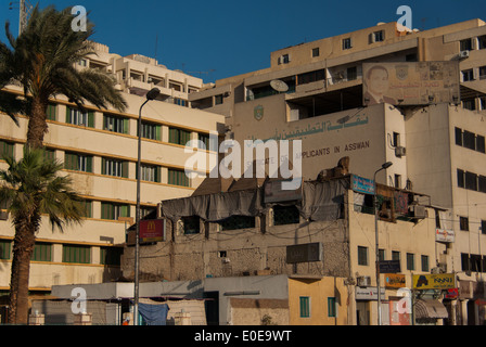 Streets of Aswan, Upper Egypt Stock Photo