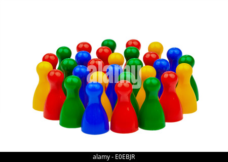 Integration by cooperation in the society. Equal rights and harmony in the team., Integration durch Miteinander in der Gesellsch Stock Photo