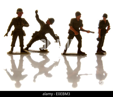 Toy soldiers figurines Stock Photo