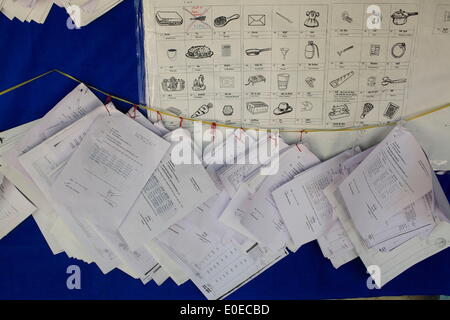 Yavatmal, Maharashtra, India. 16th Apr, 2014. Various Election Symbols for Elections 2014 that are available to candidates to Choose are displayed on a notice board of Election Commission office. © Subhash Sharma/ZUMA Wire/ZUMAPRESS.com/Alamy Live News Stock Photo