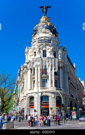 The Metropolis Building, Madrid, Spain Stock Photo