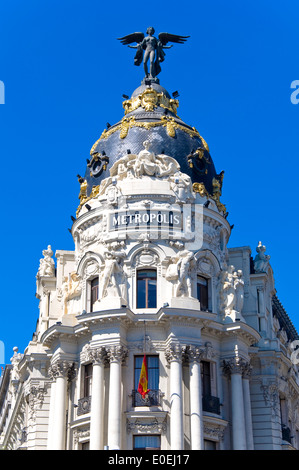 The Metropolis Building, Madrid, Spain Stock Photo