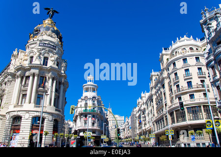 The Metropolis Building, Madrid, Spain Stock Photo