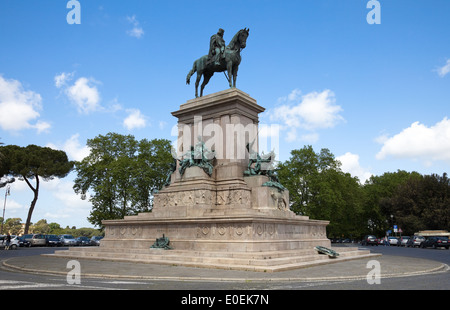 Giuseppe Garibaldi Denkmal, Rom, Italien - Giuseppe Garibaldi Monument, Rome, Italy Stock Photo