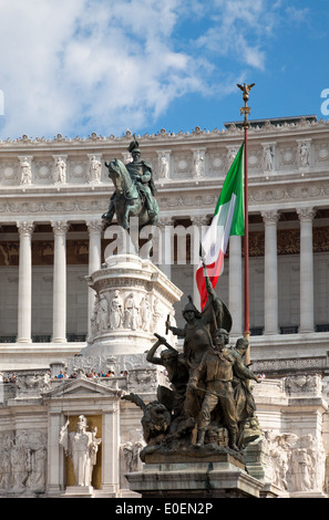 Monumento Nazionale a Vittorio Emanuele II, Rom, Italien - Monumento Nazionale a Vittorio Emanuele II, Rome, Italy Stock Photo
