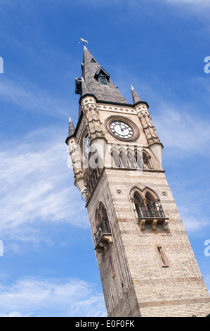 The clock tower Darlington town centre north east England UK Stock Photo