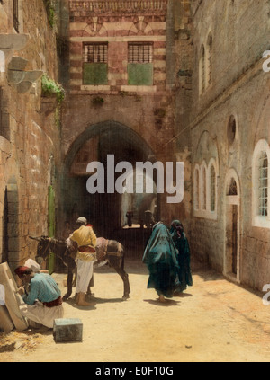 Old City of Jerusalem, circa 1910 Stock Photo