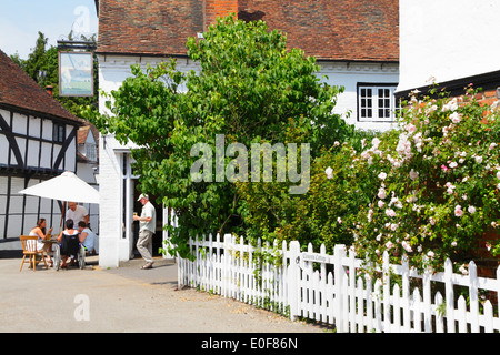 The White Horse pub in the village of Hascombe in the Surrey Hills AONB ...