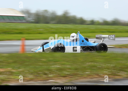 Cars taking part in Bristol Motor Club's sprint at Llandow Circuit. Stock Photo