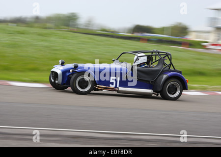 Cars taking part in Bristol Motor Club's sprint at Llandow Circuit. Stock Photo