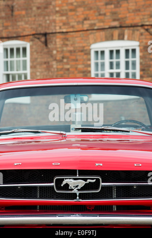 1965 Ford Mustang in Stratford Upon Avon. Classic American car Stock Photo