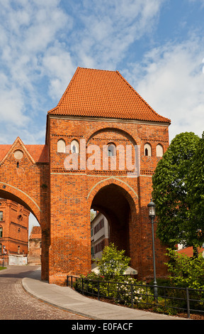 Sanitary tower called Gdanisko (circa XIV c.) in Torun (former Thorn), Poland. UNESCO site Stock Photo