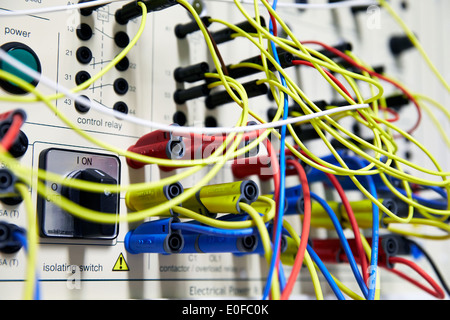 Electricity switches and wiring Stock Photo - Alamy