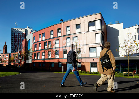 Aston University campus student residences in Birmingham Stock Photo