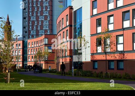 Aston University campus student residences in Birmingham Stock Photo