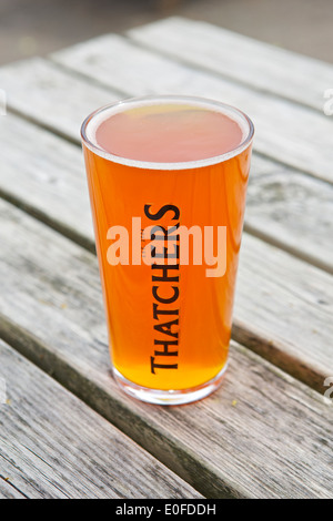 Cheddar Valley with its distinctive orange colour Stock Photo