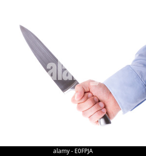 Male with a sharp knife in it's hand Stock Photo