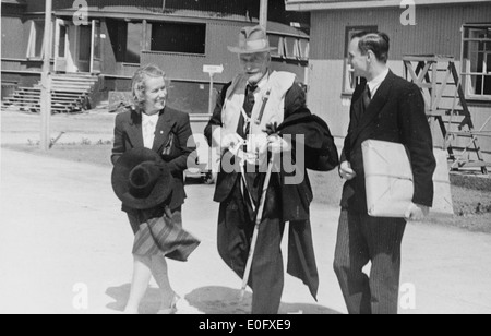Knut Hamsun flyr til Tyskland Stock Photo