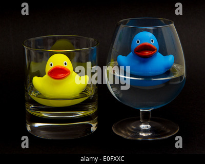 Download Yellow Rubber Duck In A Blue Bucket Full Of Water Stock Photo Alamy Yellowimages Mockups