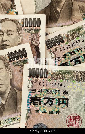 japanese currency yen sign japanese yen yen Japan japanese paper currency currency finance close-up, japan Stock Photo