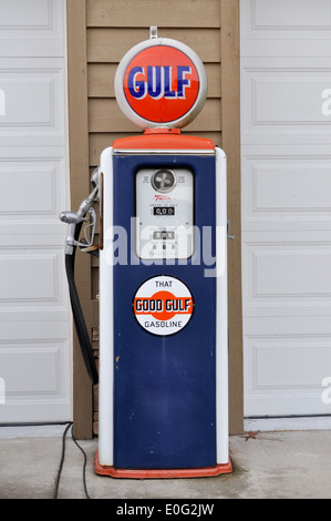 Antique Gulf Gas Pump. Stock Photo