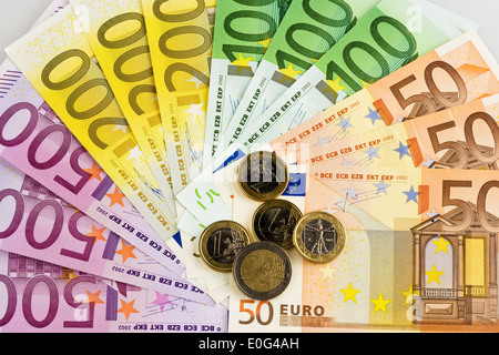 Euronotes , Euroscheine Stock Photo