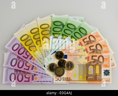 Euronotes , Euroscheine Stock Photo